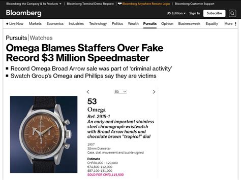 omega blames staffers over fake record $3 million speedmaster|omega watchmaker scam.